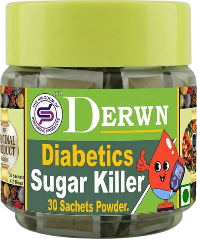 DERWIN Diabetics Sugar Killer - Diabetic Care Powder (210g | 30 Sachets)