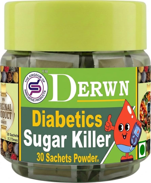DERWIN Diabetics Sugar Killer - Diabetic Care Powder (210g | 30 Sachets)