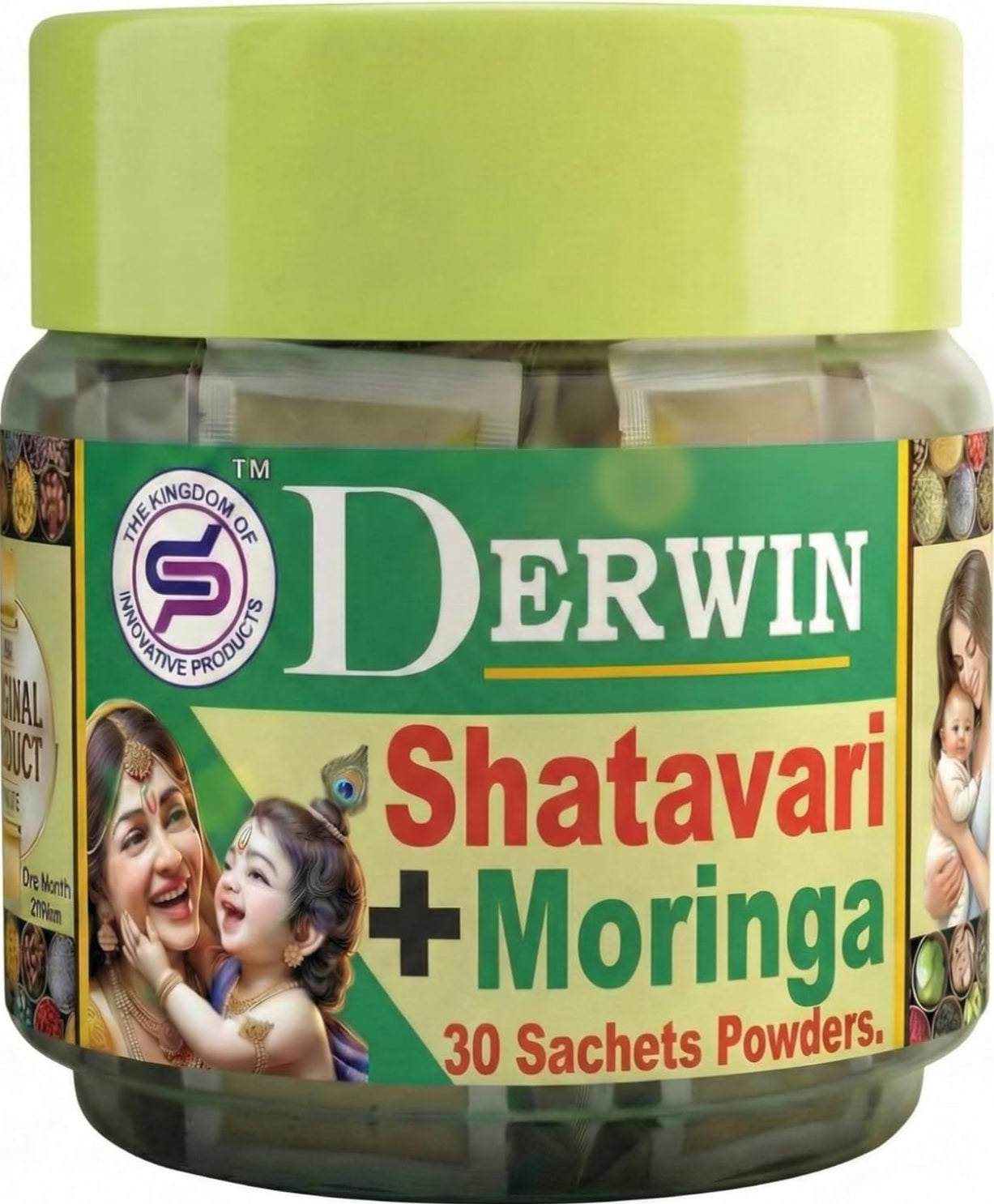 DERWIN Satavari & Moringa Micronised Powder - Ultimate Mother's Milk Booster (210g | 30 Sachets)
